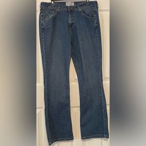 Signature Levi Strauss Stretch Low Rise Bootcut Size 12 Medium Wash